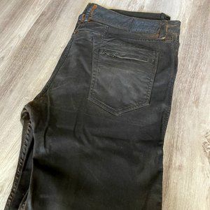 Mens Robin's Jean MOTARD Dark Brown Designer Jeans